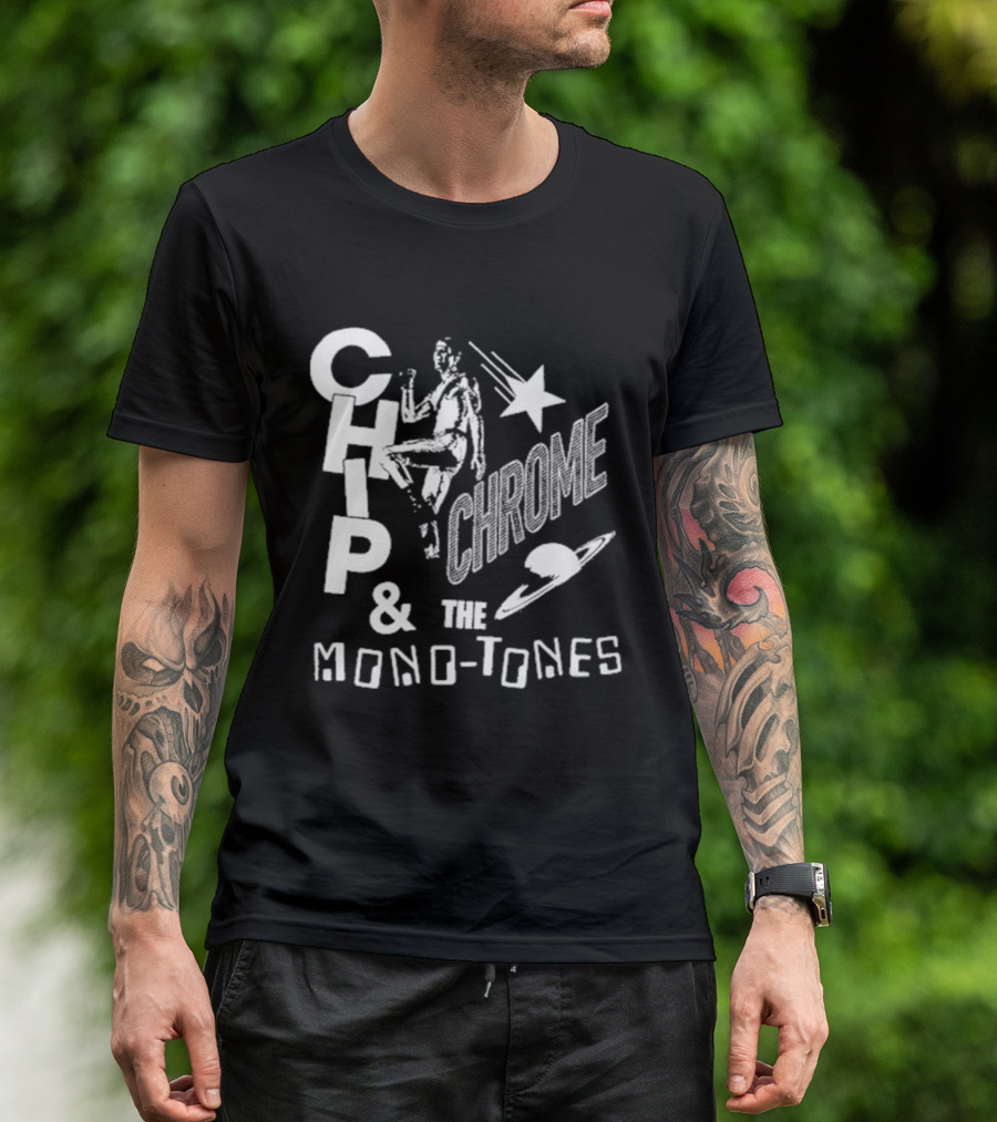 The Neighbourhood The Wourld Tour Chip Chrome & The Mono Tones Retro Star And Spaceship T-Shirt