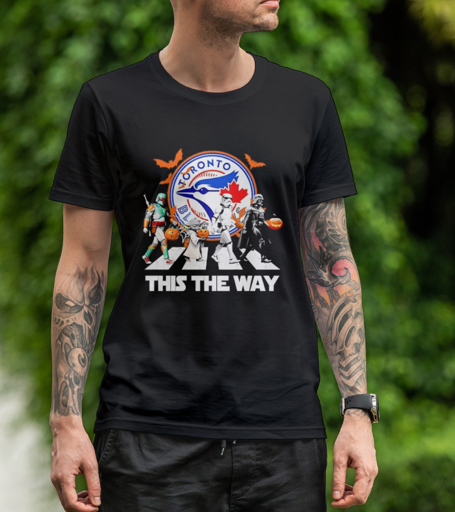 Toronto Blue Jays Star Wars This The Way Halloween Pumpkin Parade T-Shirt