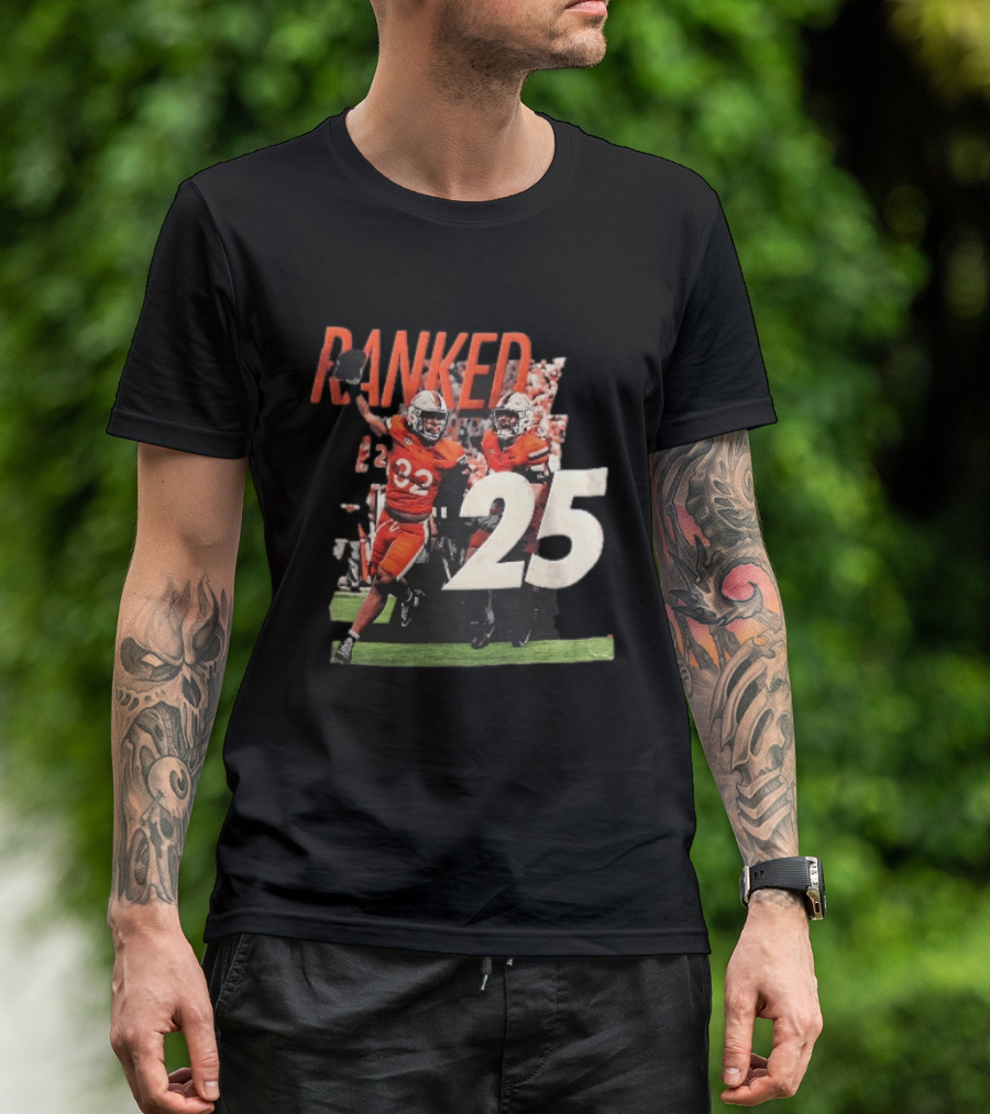 Virginia Cavaliers NCAA College Football Ranked 25 Team Players Celebration T-Shirt