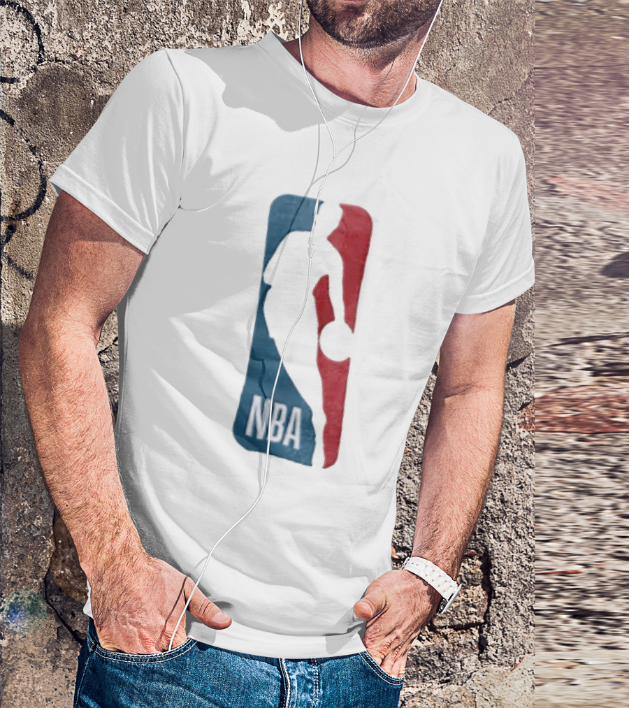 NBA National Basketball Association Blue Red Abstract T-Shirt