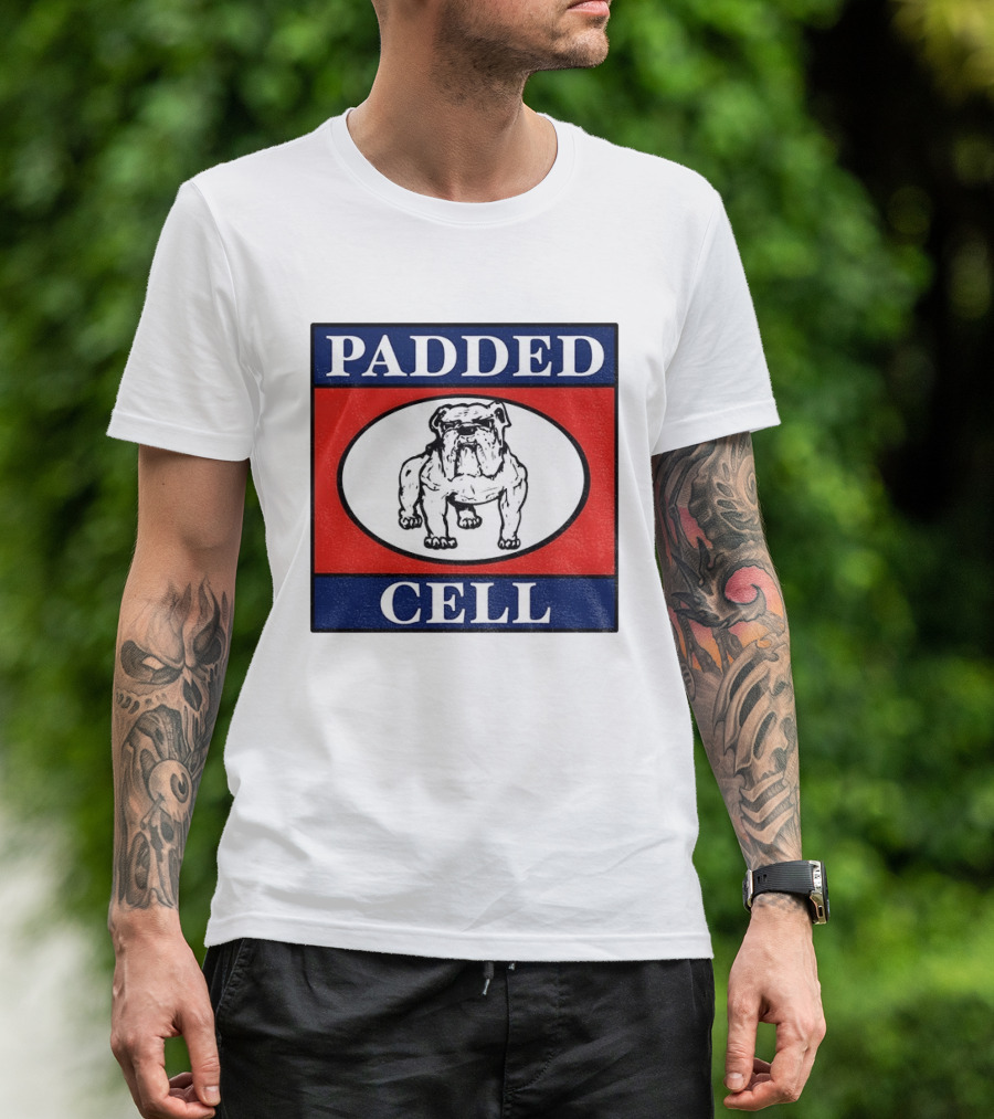 Punk Rock Padded Cell Bulldog Oval T-Shirt