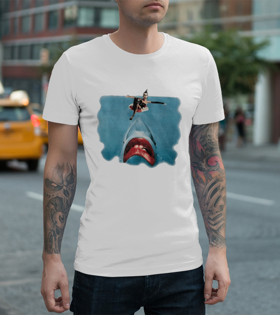 Sharky Horror Picture Show Jaws Mashup Movies T-Shirt