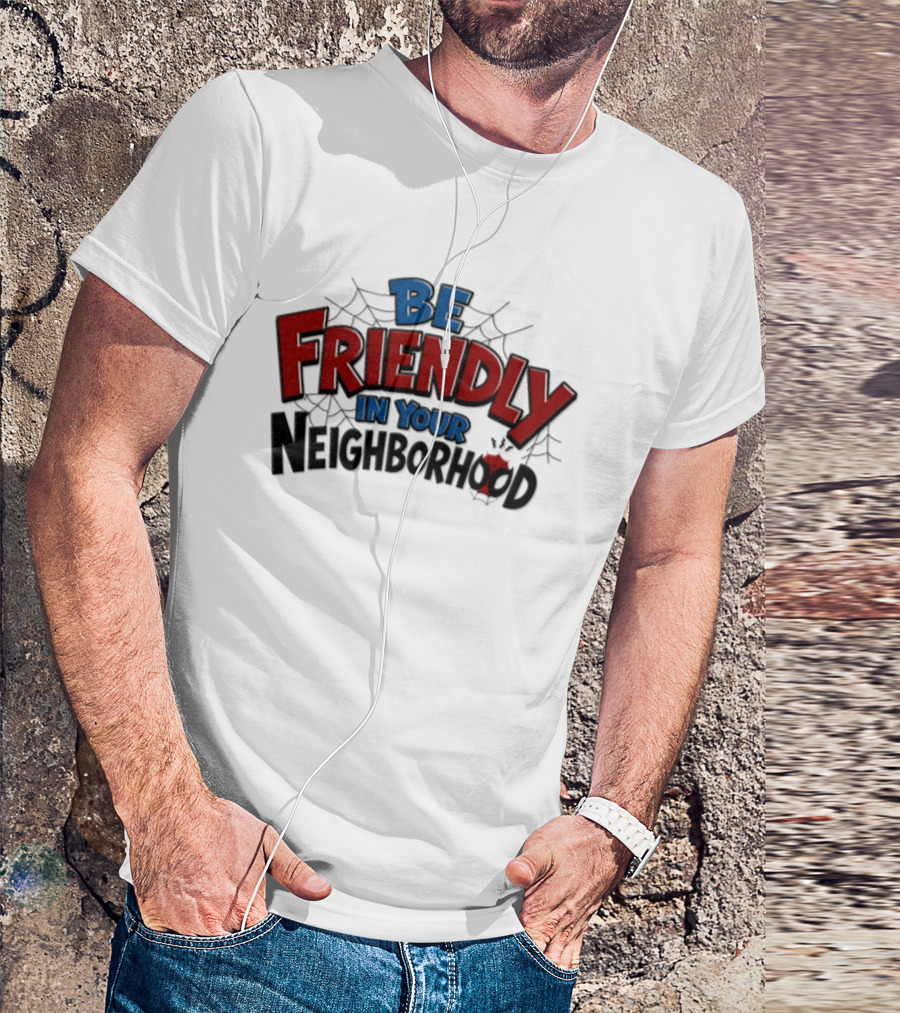 Spider Man Marvel Be Friendly In Your Neighborhood Spidey Webs T-Shirt