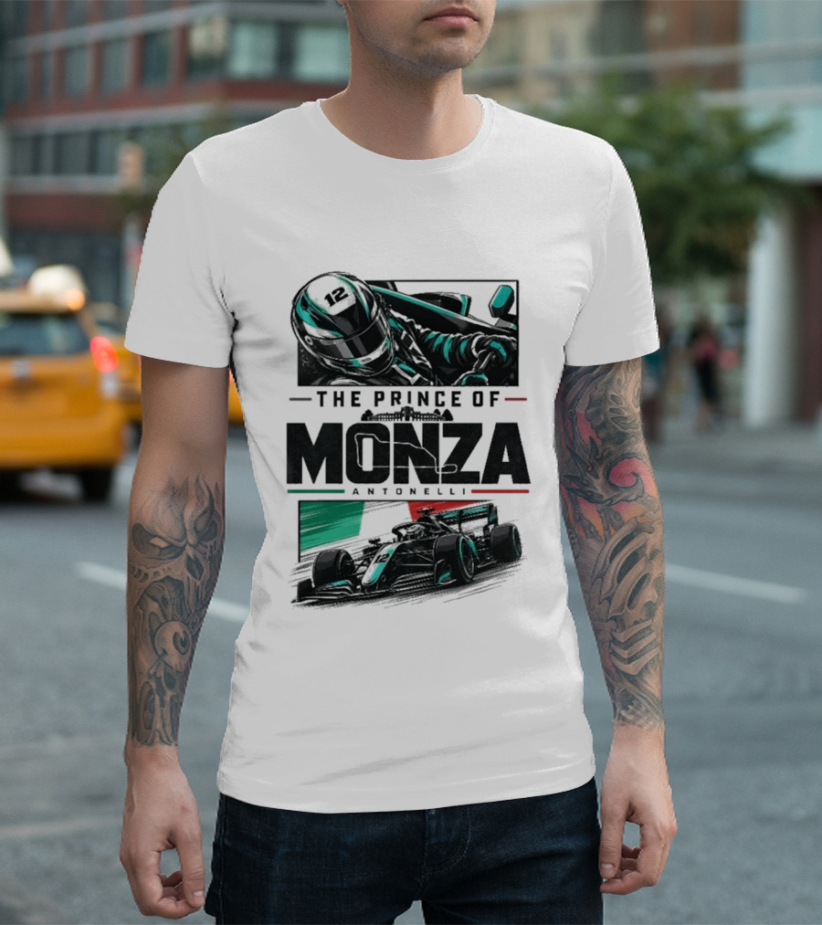 The Prince Of Monza Antonelli Racing Car T-Shirt