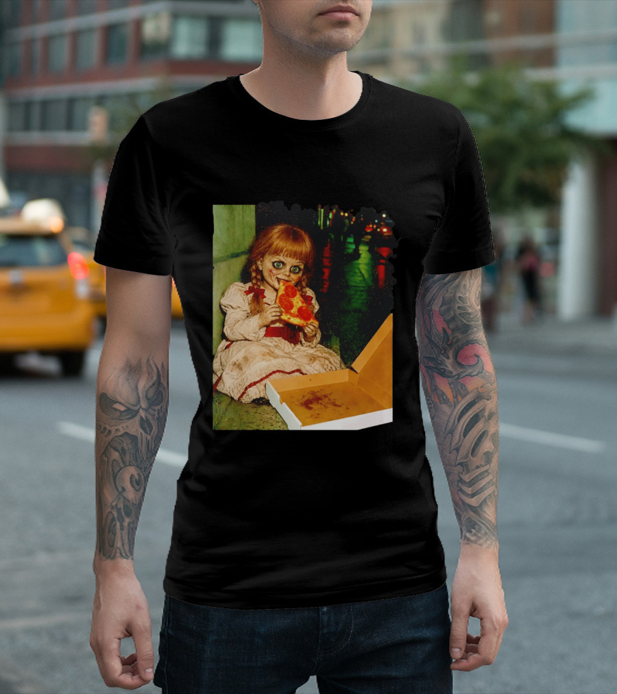 Annabelle Pizza Night Halloween T-Shirt