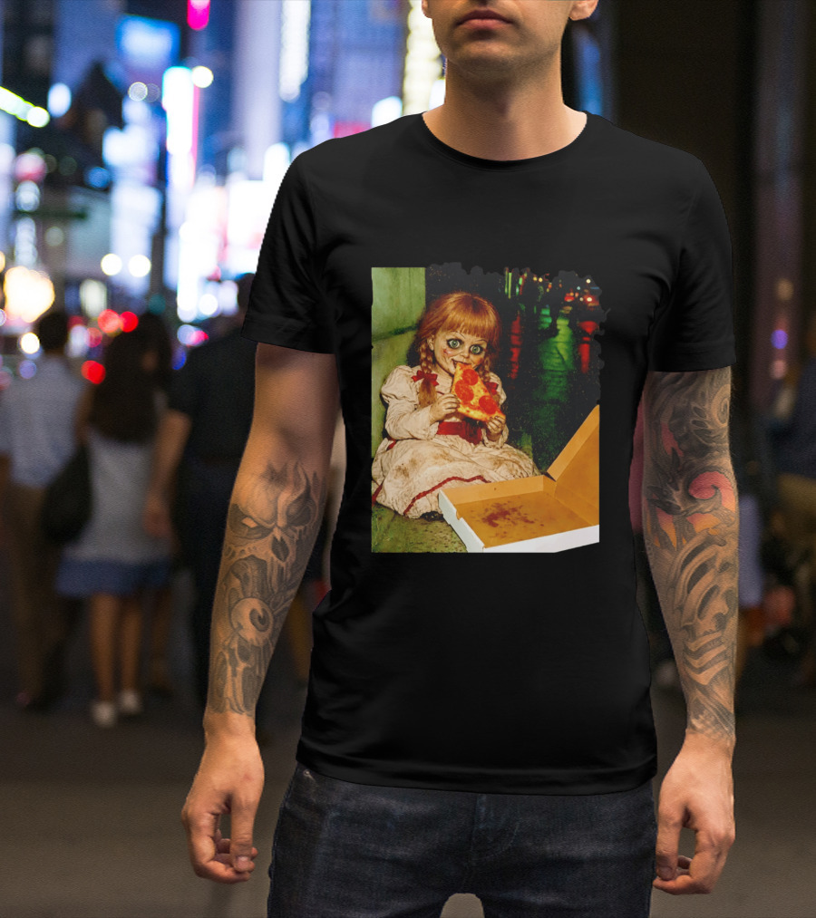 Annabelle Pizza Night Halloween T-Shirt