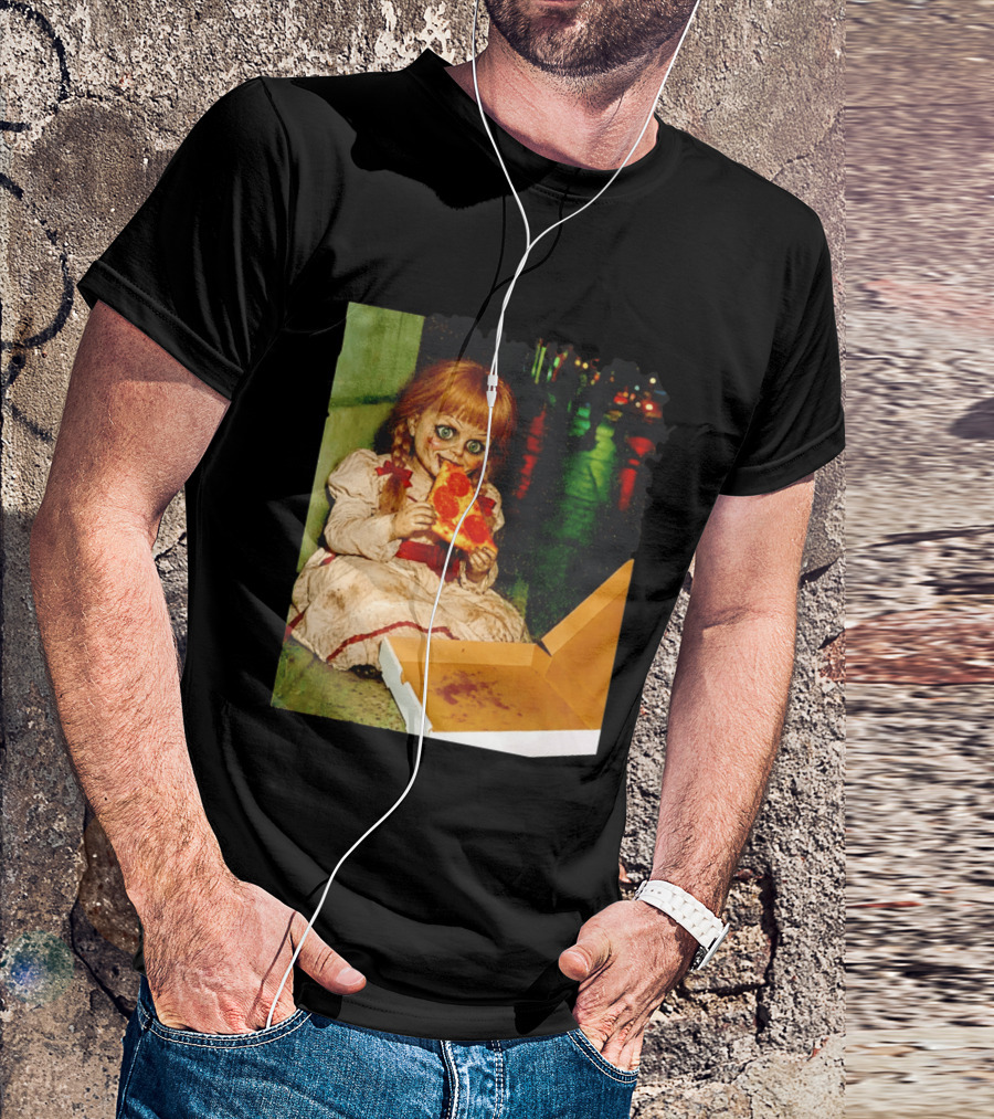 Annabelle Pizza Night Halloween T-Shirt