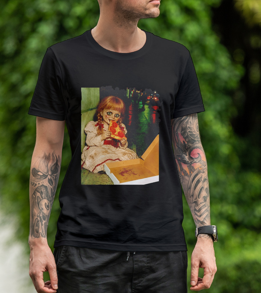 Annabelle Pizza Night Halloween T-Shirt
