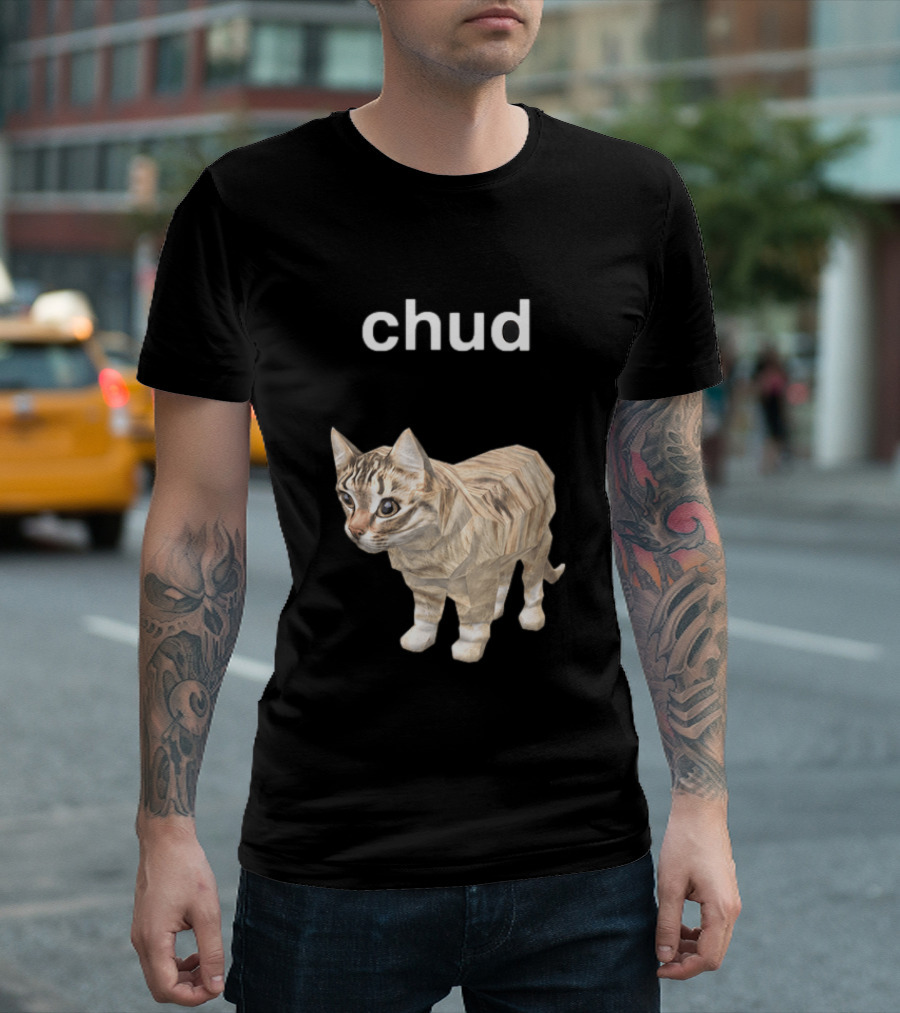 Chud Cat Meme Funny Internet Culture T-Shirt