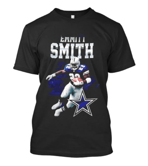 Dallas Cowboys Emmitt Smith 22 Running Player Football Star T-Shirt