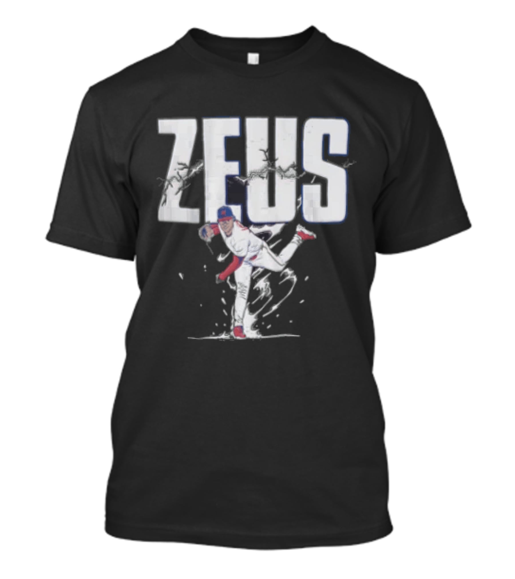 Jesus Luzardo Zeus Baseball Pitching Pose Sports T-Shirt