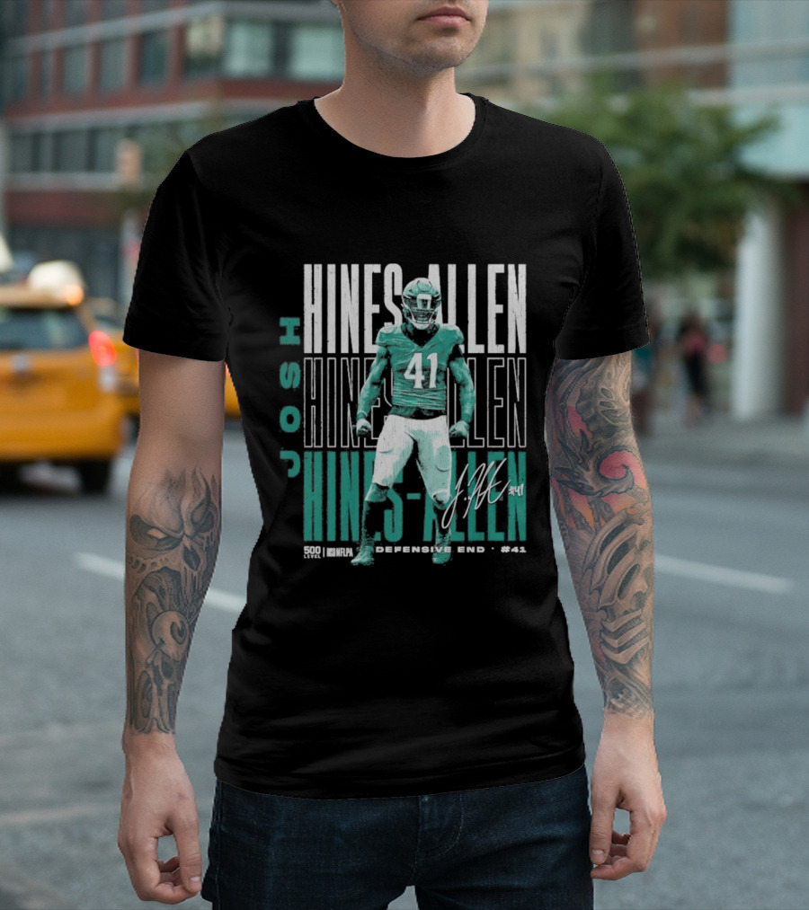 Josh Hines Allen 41 Jacksonville Football Repeat T-Shirt