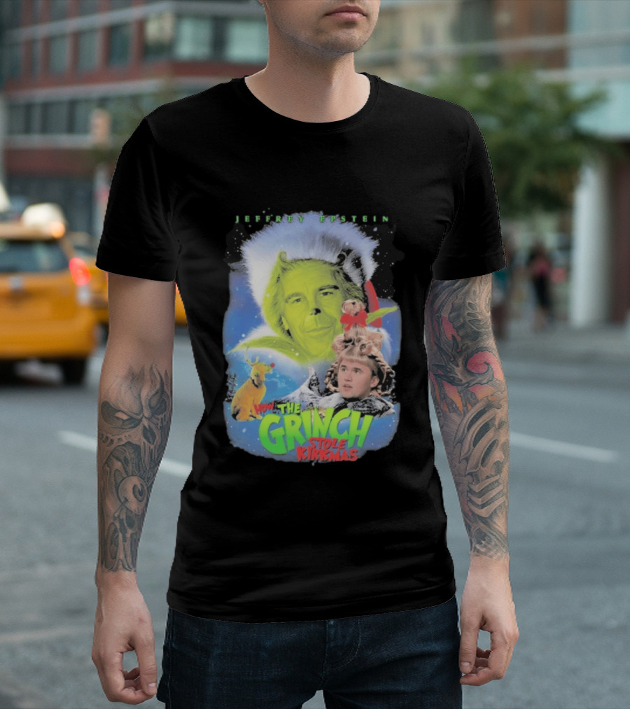 How The Grinch Stole Kirkmas Jeffrey Epstein T-Shirt