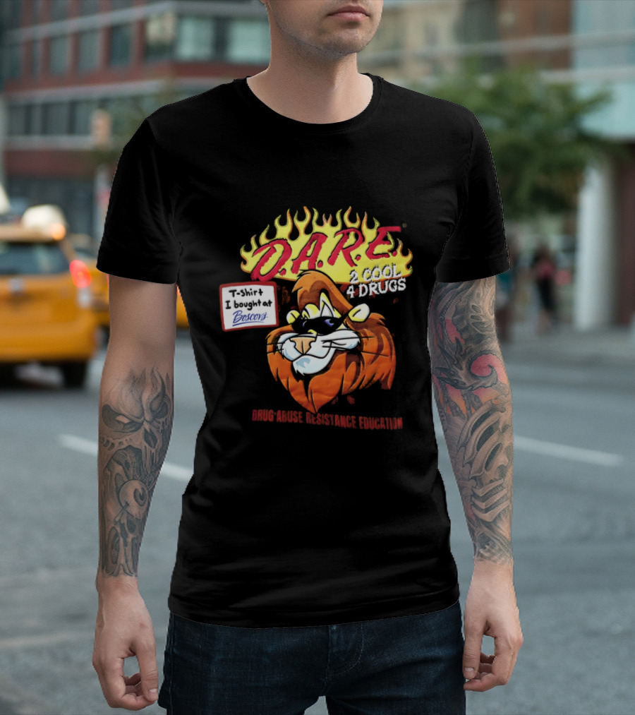 D.A.R.E. Is Cool 4 Drugs Lions Drug Abuse Resistance Education T-Shirt