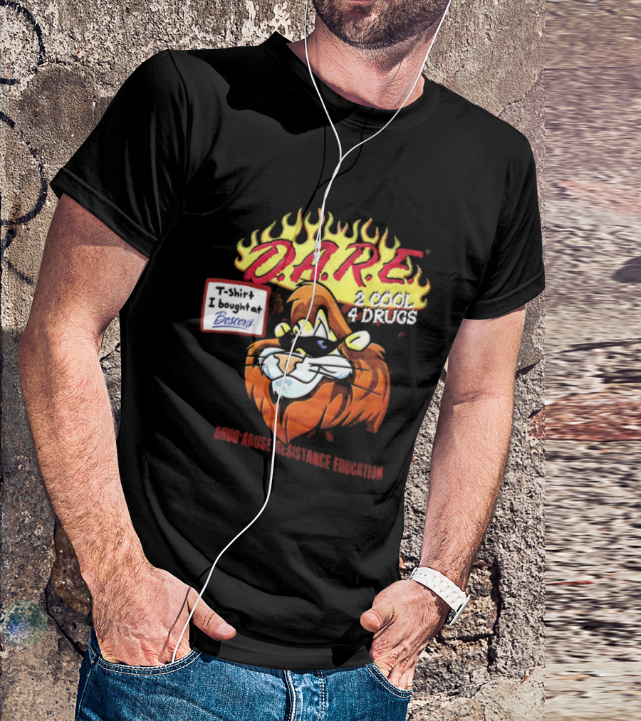 D.A.R.E. Is Cool 4 Drugs Lions Drug Abuse Resistance Education T-Shirt
