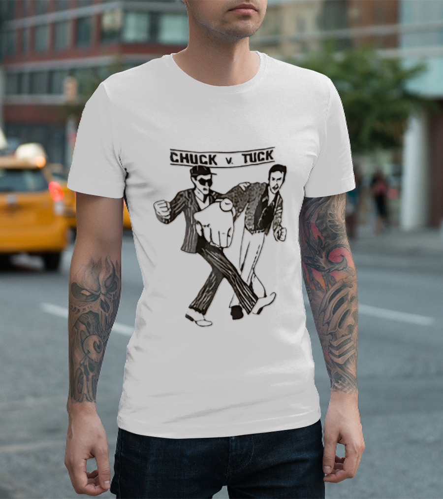 Chuck V Tuck Dancing Cartoon Line Duo T-Shirt
