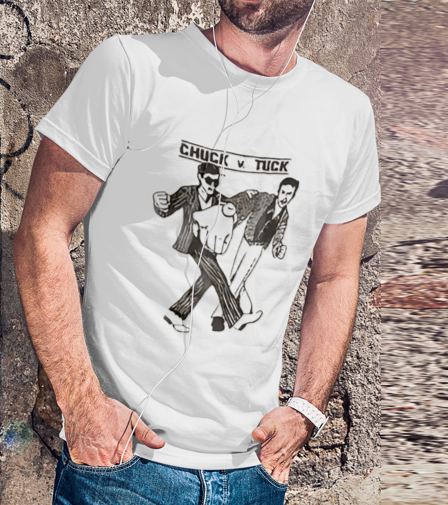 Chuck V Tuck Dancing Cartoon Line Duo T-Shirt