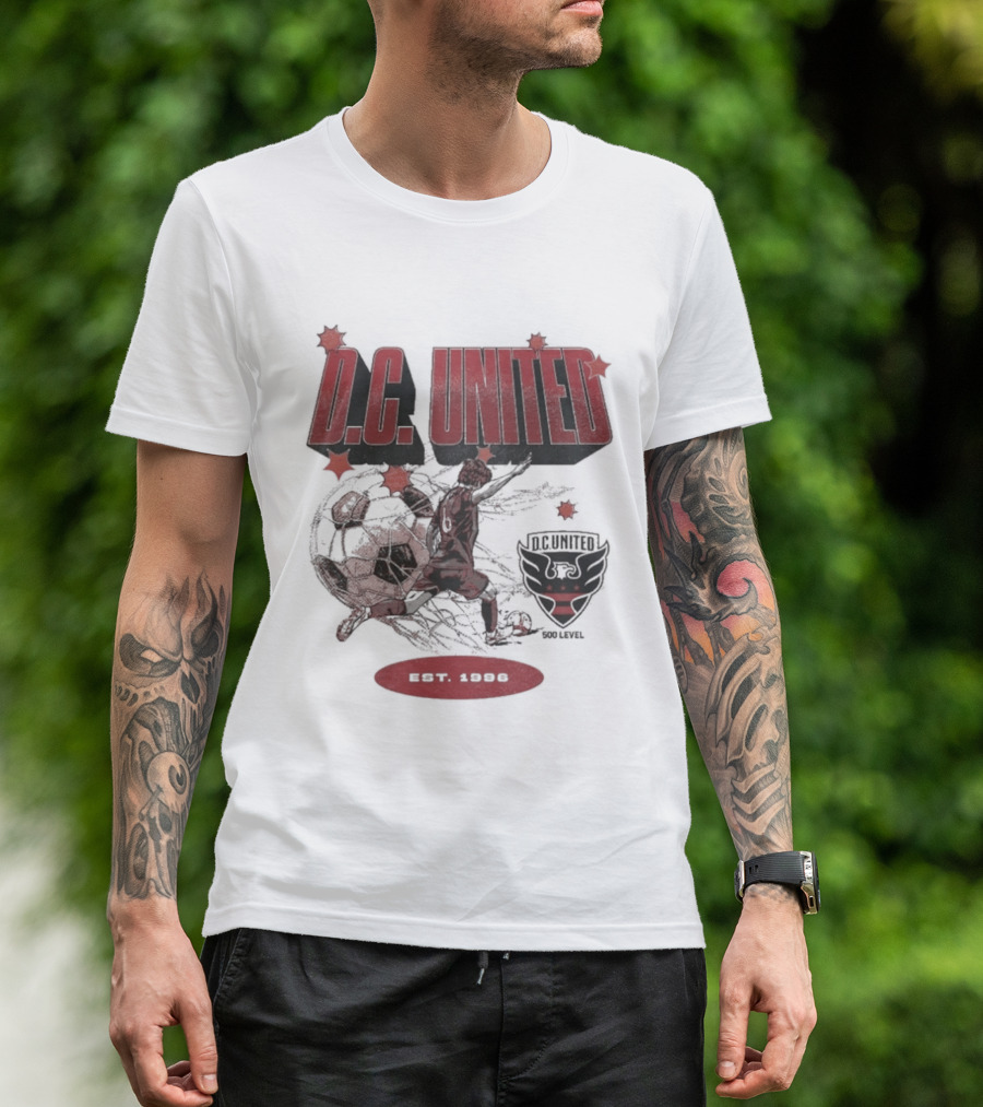 D.C. United All Net Soccer Logo EST 1996 T-Shirt