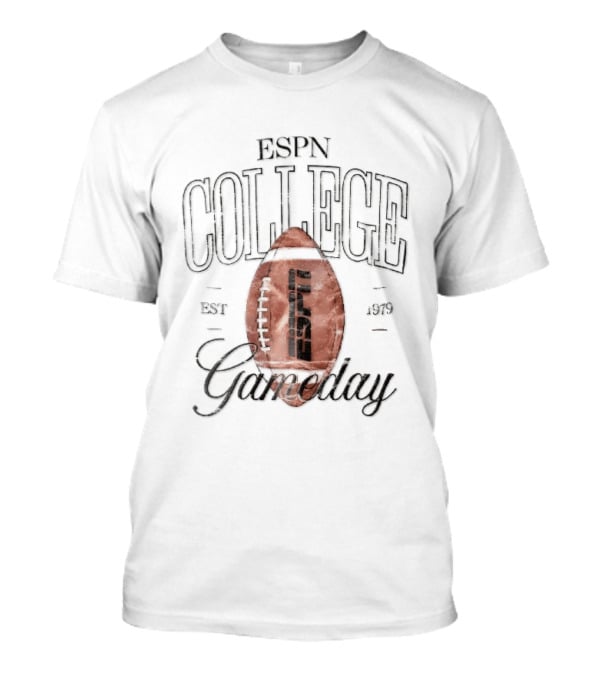 ESPN College Gameday Established 1979 Distressed Football T-Shirt