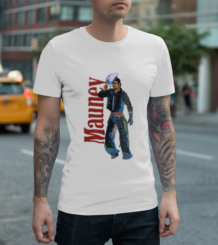 Mauney Cowboy Hat Salute Rodeo T-Shirt