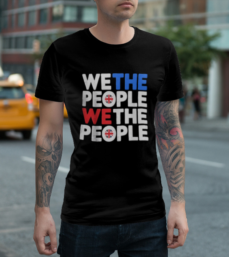 We The People UK British Flag Union Jack T-Shirt