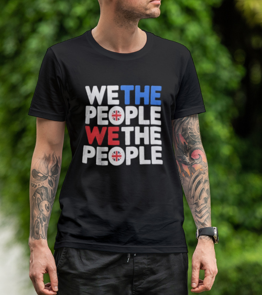 We The People UK British Flag Union Jack T-Shirt