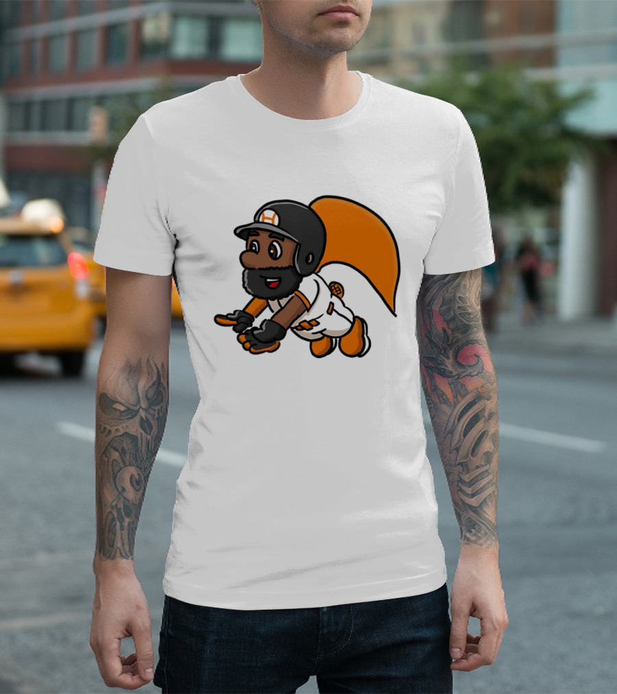 Super Baseball Bros Diving Catch Gamer Parody Superhero Player T-Shirt