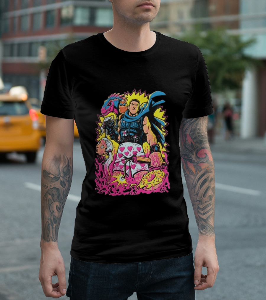 Goddamnit Donut Miss Me Matt Dinniman Neon Warrior Heart Boxers Dinosaur Cat T-Shirt