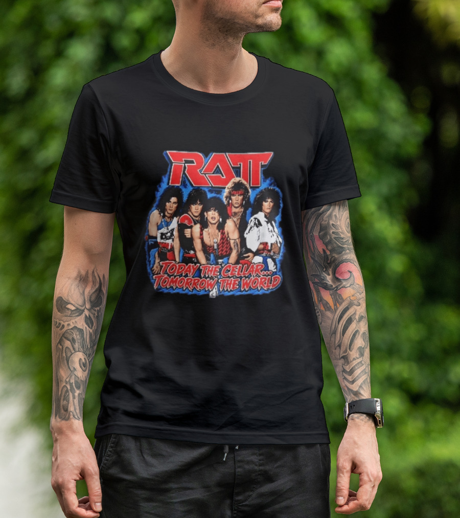 Ratt Band Today The Cellar Tomorrow The World Photo Blue Frame T-Shirt