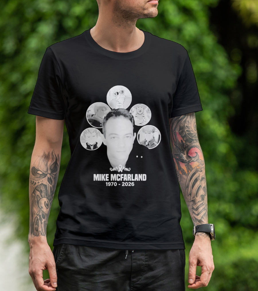 Mike McFarland 1970 2026 Anime Characters T-Shirt