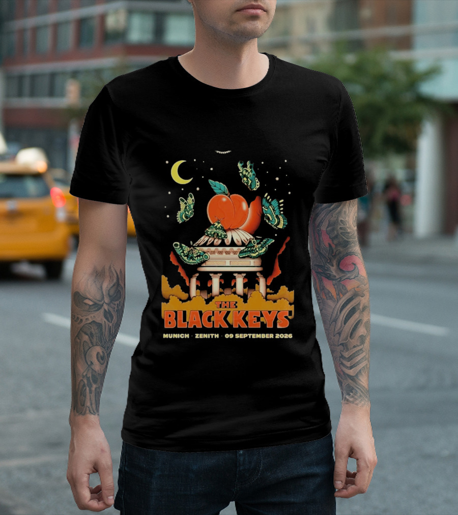 The Black Keys Peaches N Kream World Tour Munich Zenith September 2026 T-Shirt