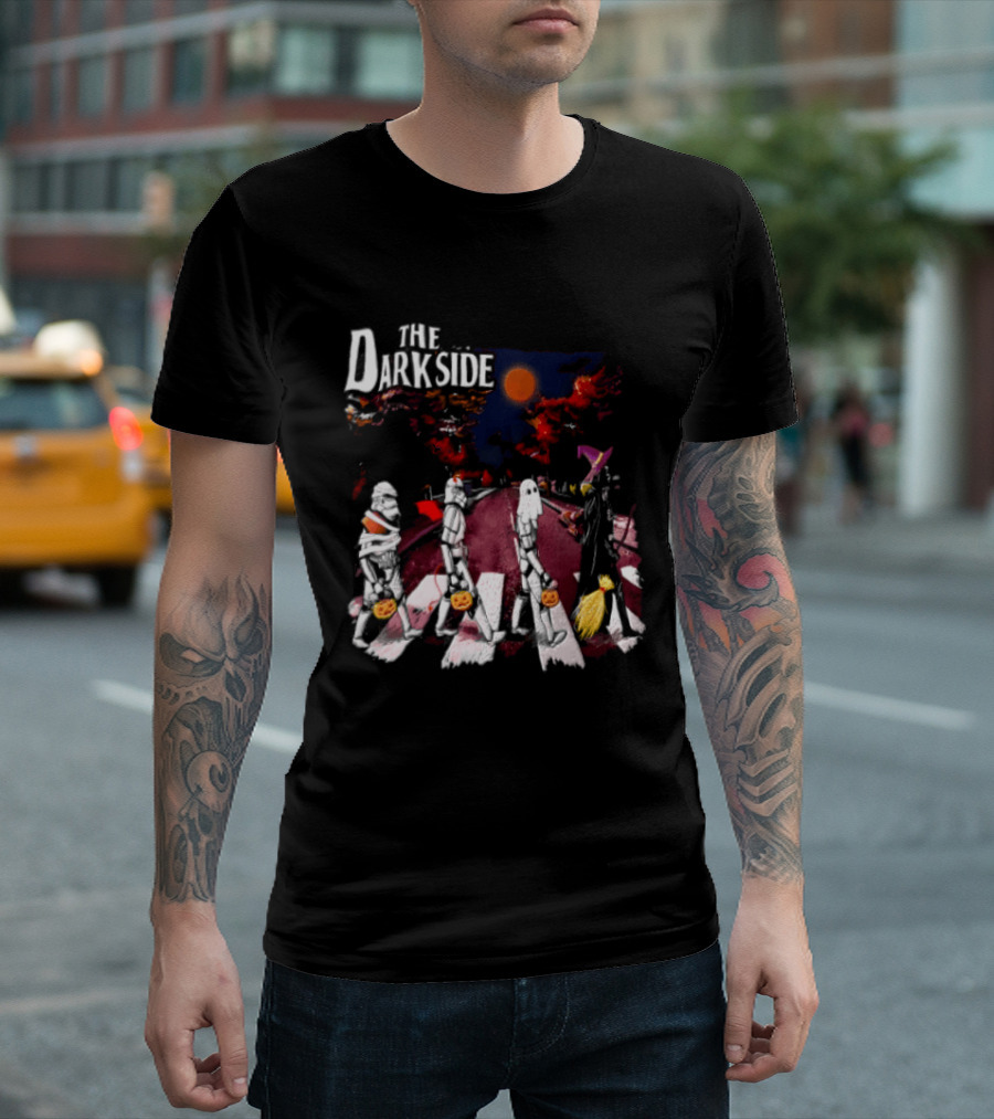 The Dark Side Star Wars Stormtroopers Darth Vader Halloween Pumpkin Parade T-Shirt