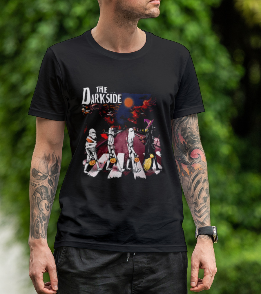 The Dark Side Star Wars Stormtroopers Darth Vader Halloween Pumpkin Parade T-Shirt
