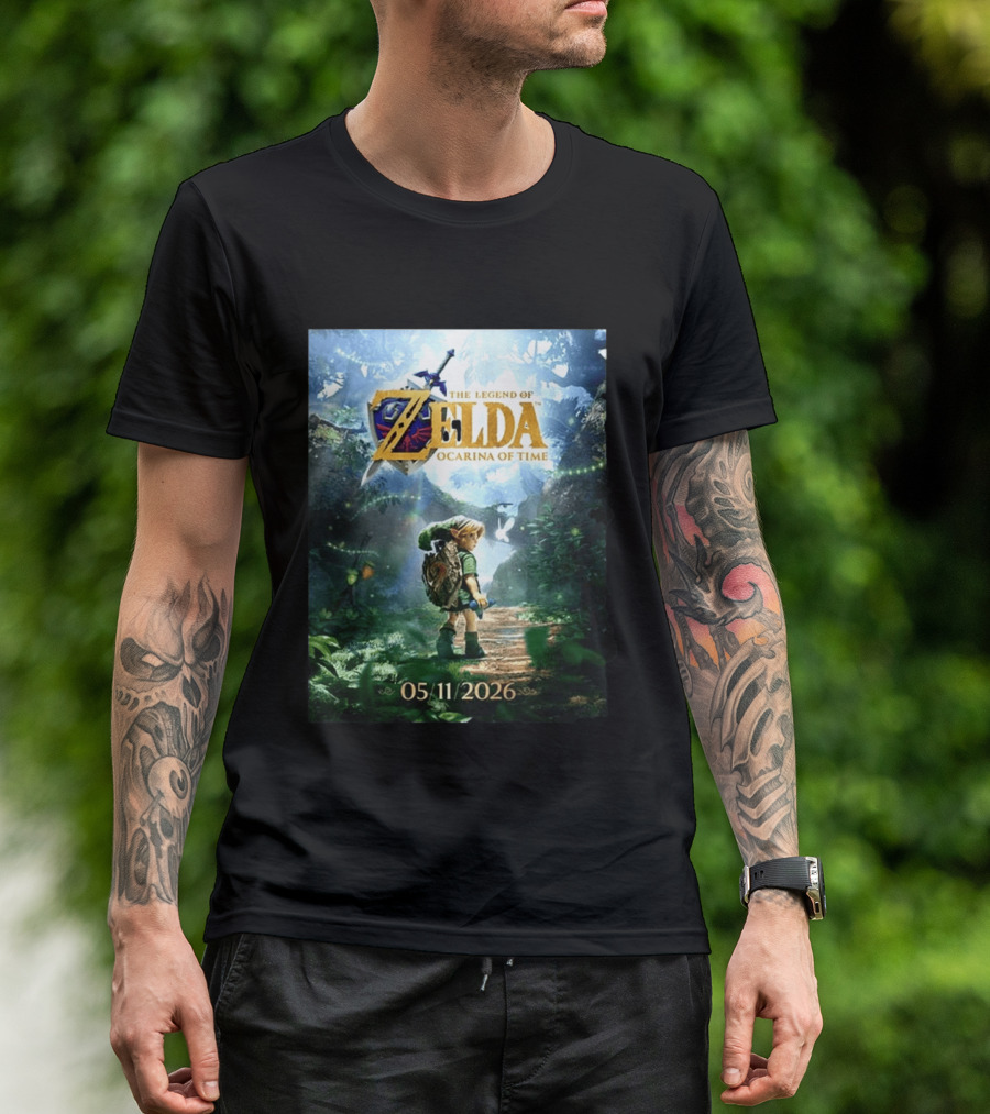 The Legend Of Zelda Ocarina Of Time 05/11/2026 Nitendo Switch 2 Release T-Shirt