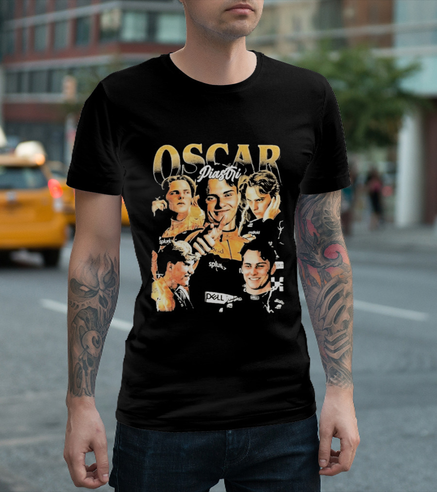 Oscar Piastri Splunk Dell Collage 2026 T-Shirt
