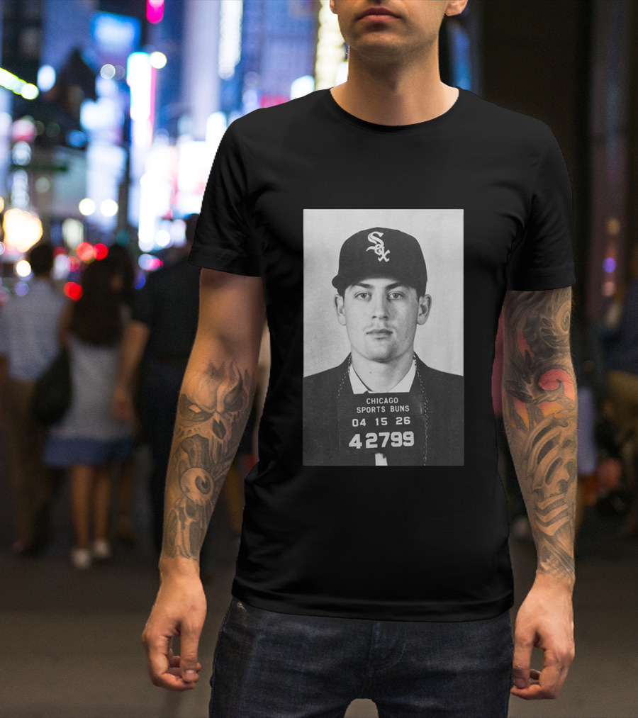 Tristan Peters Chicago Sports Bums Sam Antonacci White Sox Shot T-Shirt