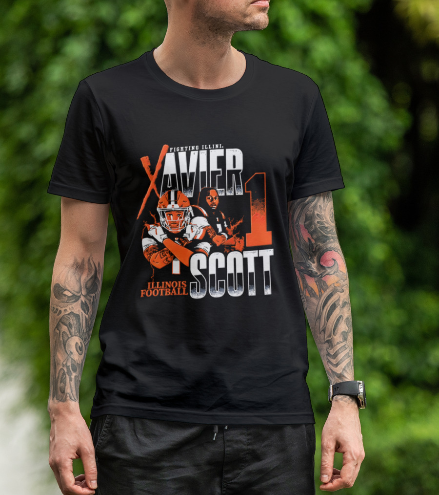 Illinois Fighting Illini Football Xavier Scott 1 T-Shirt