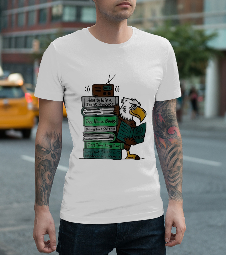 How To Win A Joint Practice Eliot Short Cartoon Eagle Go Birds Tree House Books T-Shirt