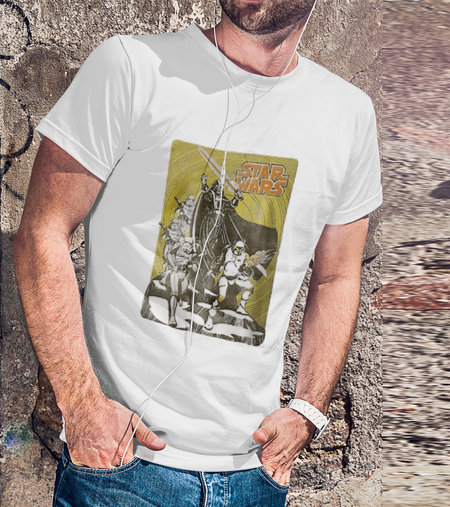 Star Wars Darth Vader Boba Fett Stormtroopers Comic Cover T-Shirt