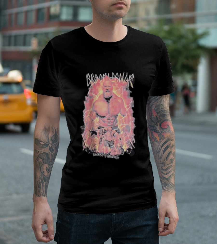Brock Lesnar Beast Incarnate WWE Lightning Power T-Shirt