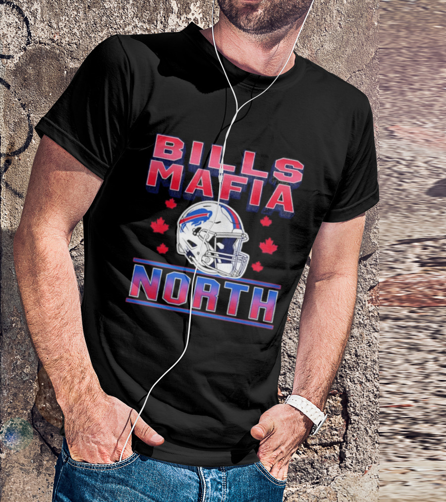 Bills Mafia North Helmet Canadian Fall Maple Leafs T-Shirt