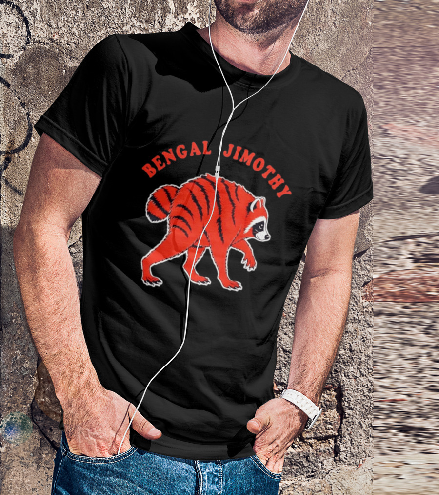 Bengal Jimothy Raccoon Cincinnati Bengals Fan T-Shirt