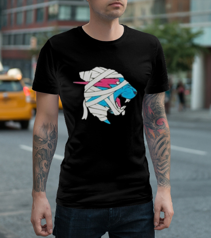 Mrbeast Mummy Panther Wrapped Beast Head T-Shirt