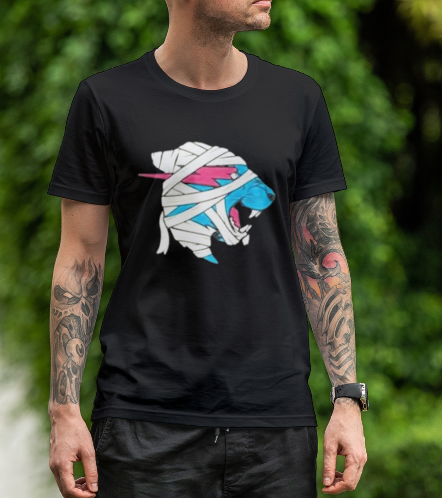 Mrbeast Mummy Panther Wrapped Beast Head T-Shirt