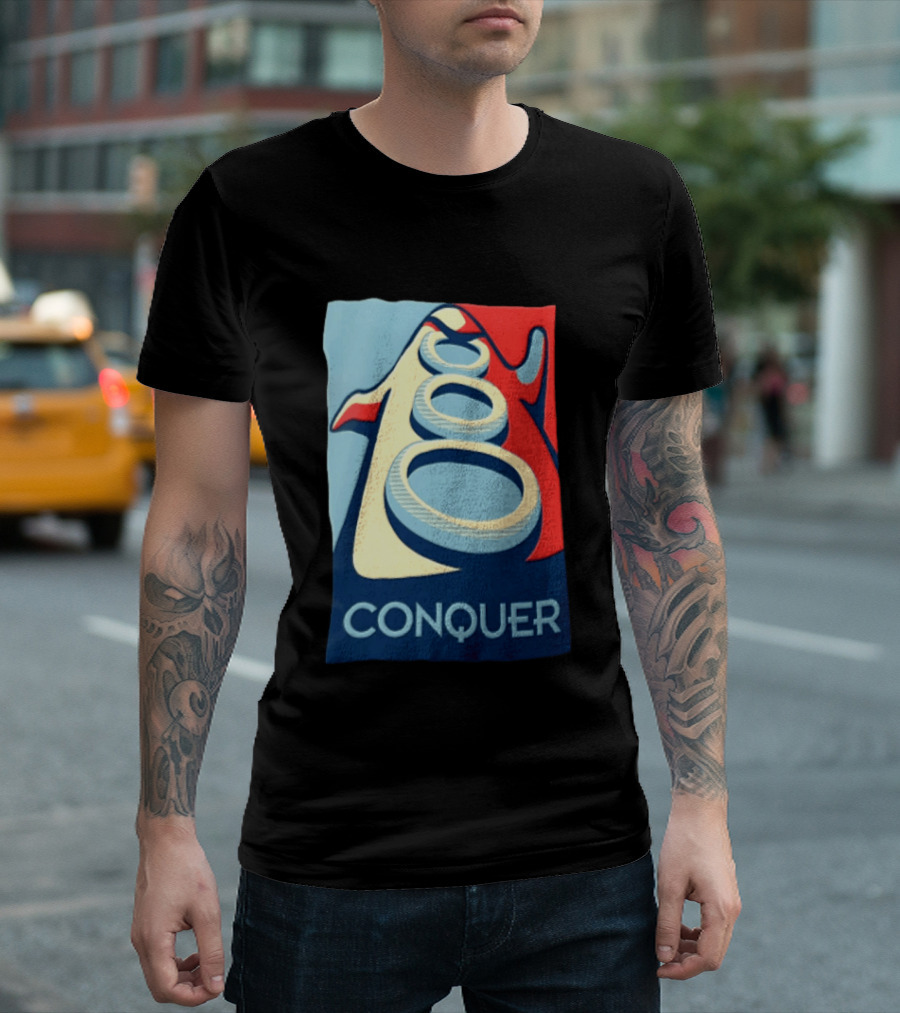Conquer Penguin Three Rings T-Shirt