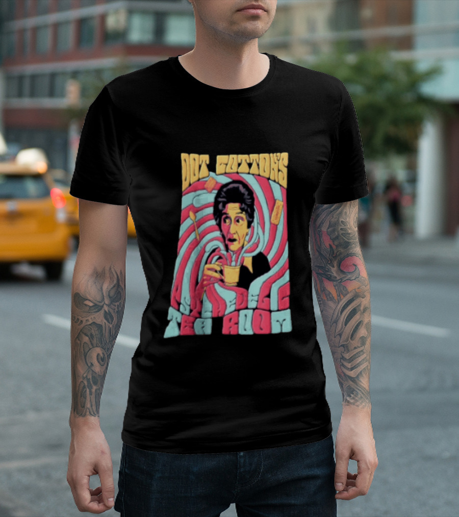 Dot Cotton's Psychedelic Tea Room Eastenders Retro Swirl T-Shirt