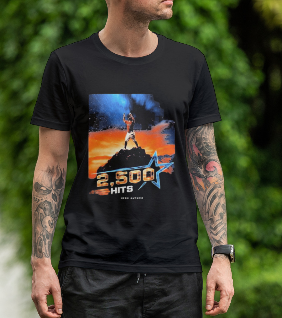 Jose Altuve 2500 Hits Milestone Houston Astros MLB T-Shirt