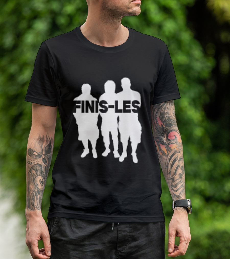 La Feve Store Finis Les Bold Figures White Silhouette Group T-Shirt