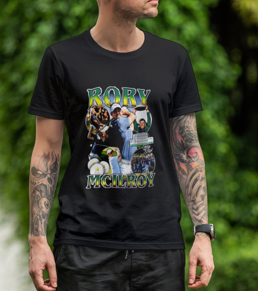 Rory McIlroy Flip The Script Golf Masters Tournament Highlights And Victories T-Shirt