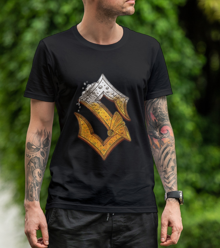 Sabaton Store Noch Ein Bier 2026 Letter S Beer Foam T-Shirt